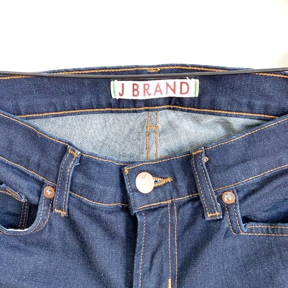 J BRAND | 'BABE' FLARED DARK DENIM JEANS - Picture 9 of 10